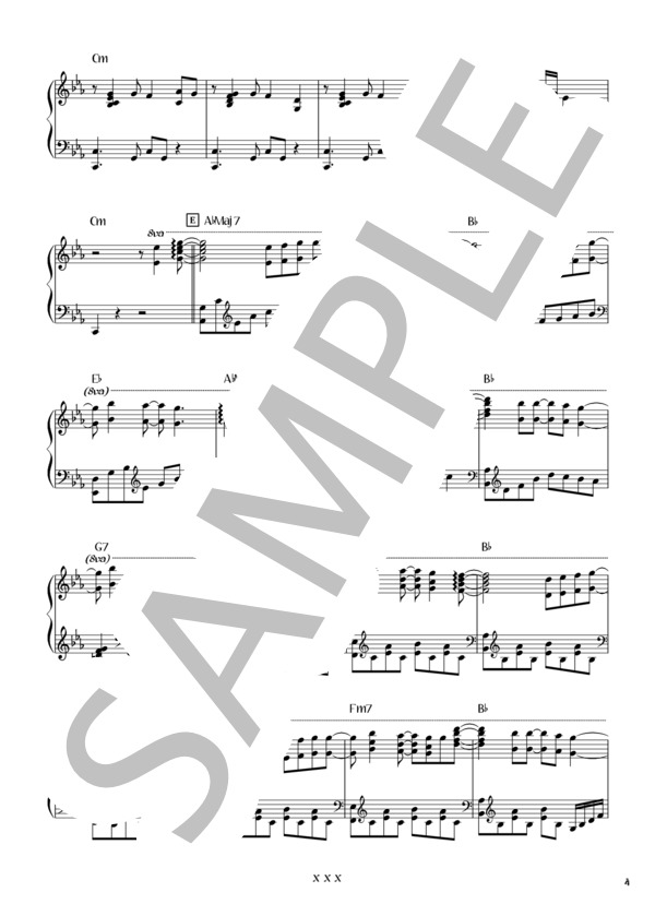 楽譜】X X X / L'Arc〜en〜Ciel (ピアノソロ / 初〜中級) - Piascore