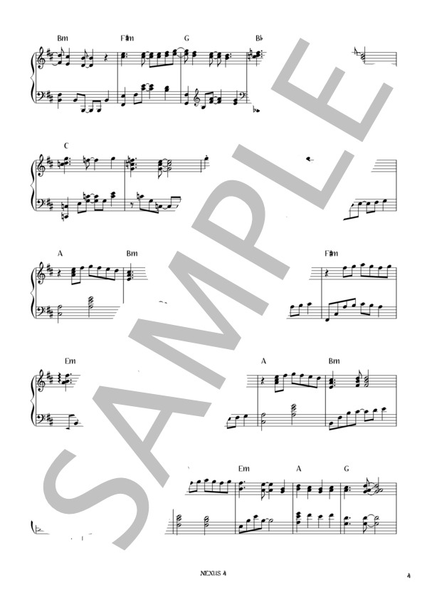 楽譜】NEXUS 4 / L'Arc〜en〜Ciel (ピアノソロ / 初〜中級) - Piascore