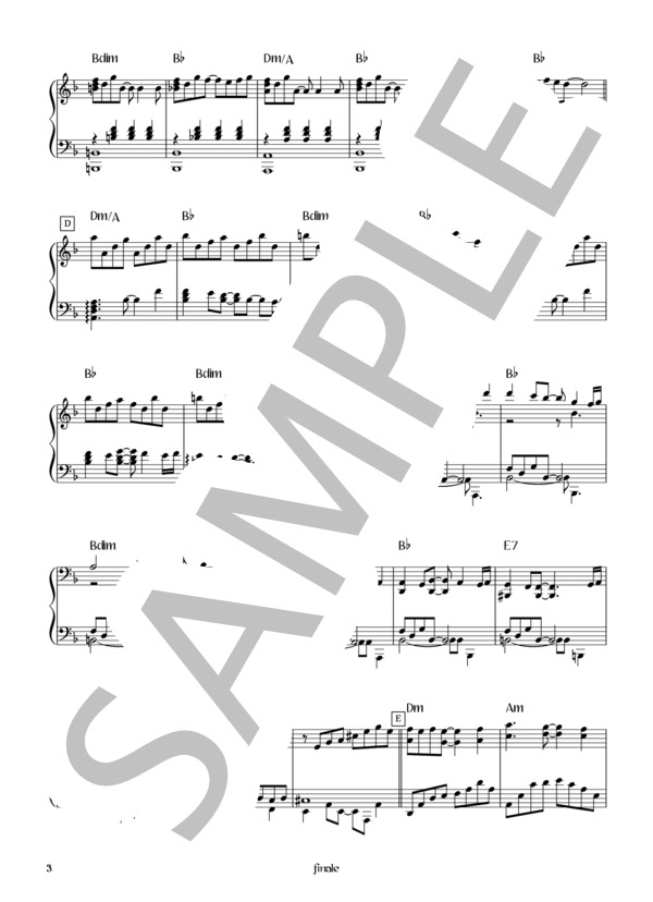 楽譜】finale / L'Arc〜en〜Ciel (ピアノソロ / 初〜中級