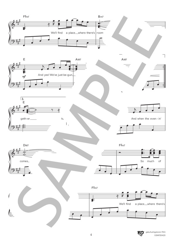 愛のプレリュード～We've Only Just Begun～ (カーペンターズ) / ピアノソロ 中級 - サンプル譜面 4/5