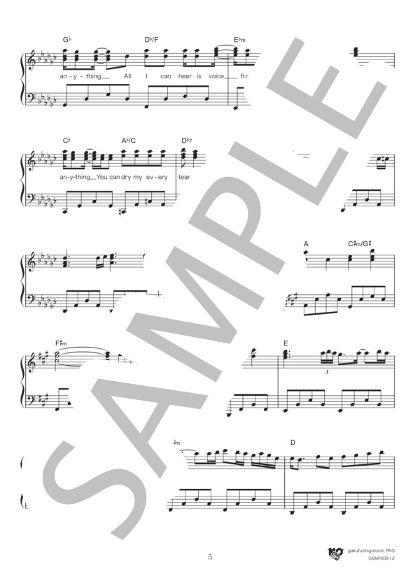 楽譜】Say Anything / X (X Japan) (ピアノソロ / 中級) - Piascore