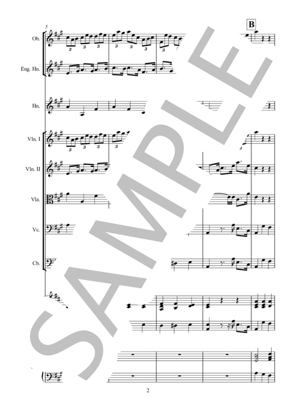 主よ、人の望みの喜びよ (ヨハン・セバスチャン・バッハ) / オーケストラ 初〜中級 - サンプル譜面 2/5