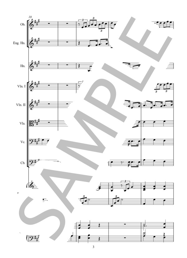 主よ、人の望みの喜びよ (ヨハン・セバスチャン・バッハ) / オーケストラ 初〜中級 - サンプル譜面 3/5