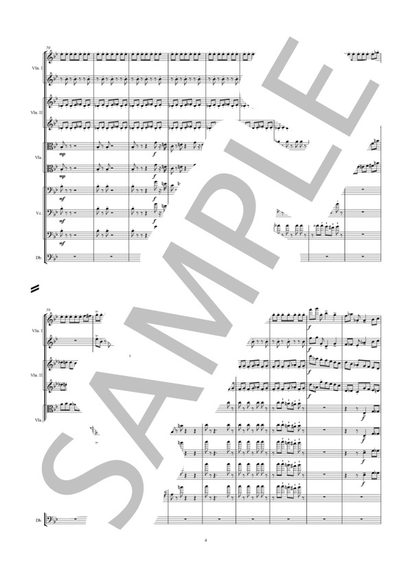 ピアノソナタ第7番第3楽章 (セルゲイ・セルゲーエヴィチ・プロコフィエフ) / オーケストラ 上級 - サンプル譜面 4/5