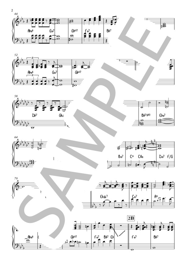 女の子は誰でも (東京事変) / ピアノ伴奏 上級 - サンプル譜面 2/5