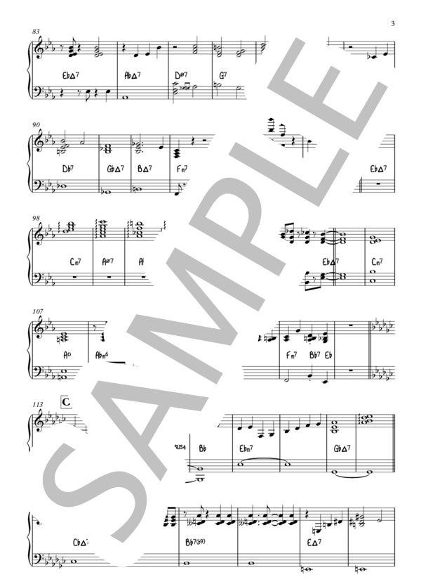 女の子は誰でも (東京事変) / ピアノ伴奏 上級 - サンプル譜面 3/5