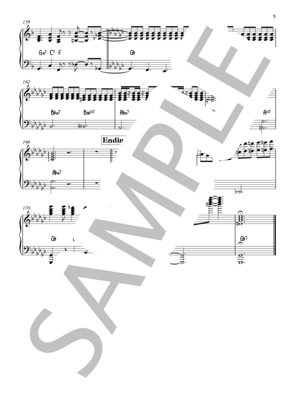 女の子は誰でも (東京事変) / ピアノ伴奏 上級 - サンプル譜面 5/5