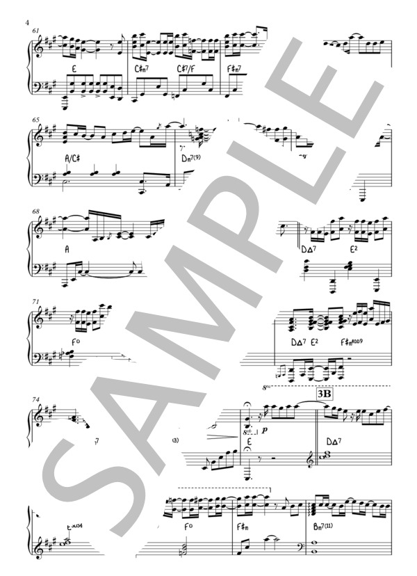 I LOVE... (Official髭男dism) / ピアノソロ 中〜上級 - サンプル譜面 4/5