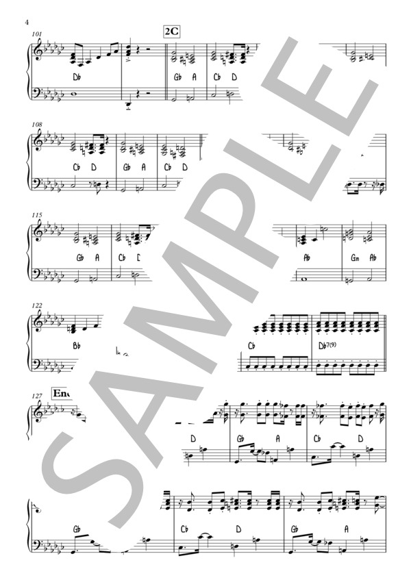 ミラーボール (東京事変) / ピアノ伴奏 上級 - サンプル譜面 4/5