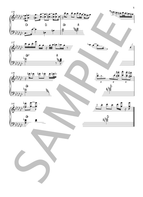 ミラーボール (東京事変) / ピアノ伴奏 上級 - サンプル譜面 5/5