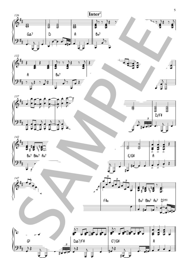 透明人間 (東京事変) / ピアノ伴奏 中級 - サンプル譜面 5/5