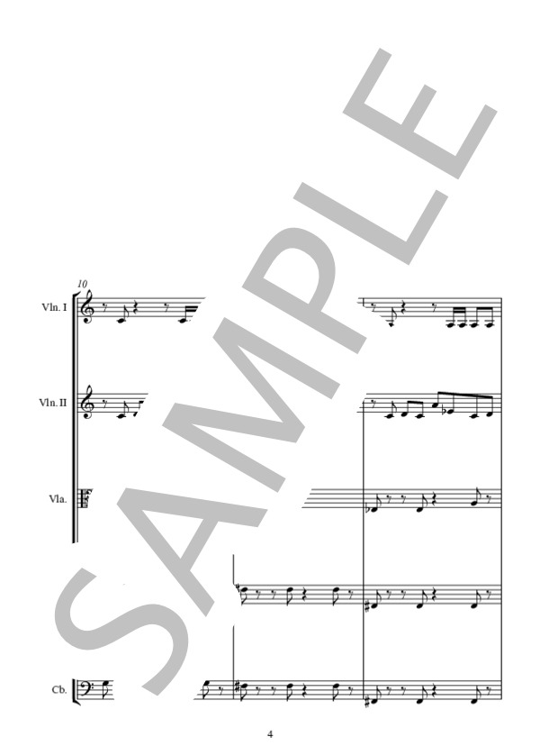 LIBERTANGO リベルタンゴ (アストル・ピアソラ) / アンサンブル弦楽 中〜上級 - サンプル譜面 4/5