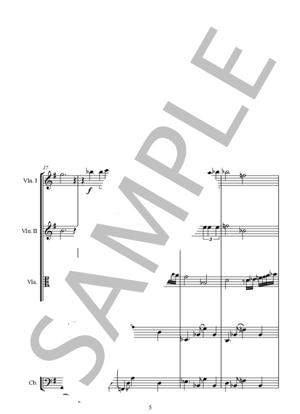 POR UNA CABEZA～～～SCENT OF A WOMAN 夢の香り (カルロス・ガルデル) / アンサンブル弦楽 中〜上級 - サンプル譜面 5/5