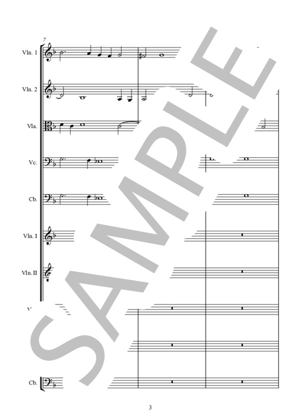 SONATA PIAN E FORTE ソナタ ピアノとフォルテ (GIOVANNNI・GABRIELI) / アンサンブル弦楽 中級 - サンプル譜面 3/5
