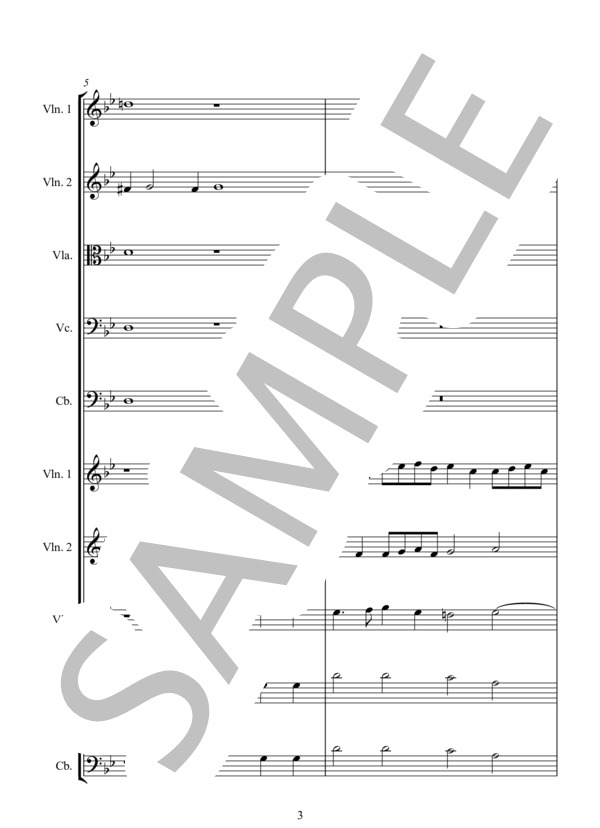 CANZON カンツォン (GIOVANNNI・GABRIELI) / アンサンブル弦楽 中級 - サンプル譜面 3/5