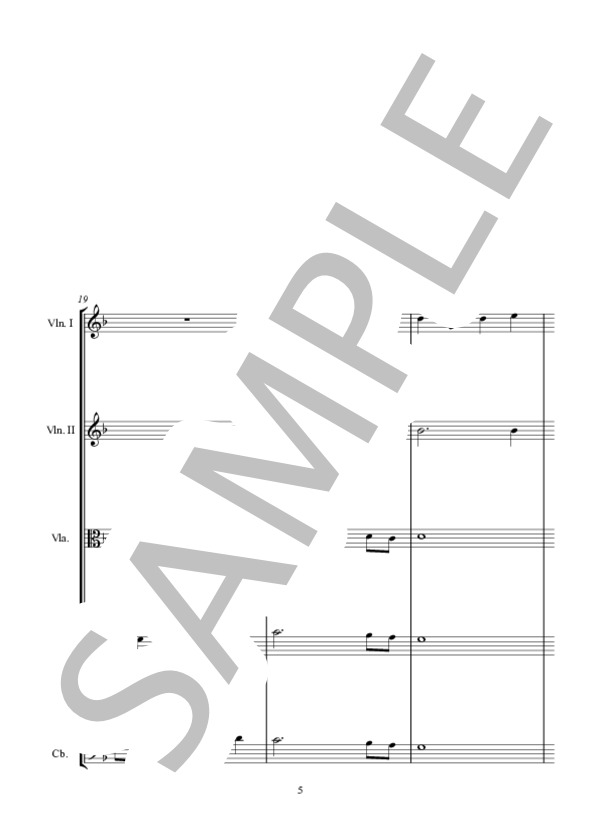 LA SPIRITATA  4声のカンツォン第1番「陽気な女」 (GIOVANNNI・GABRIELI) / アンサンブル弦楽 中級 - サンプル譜面 5/5