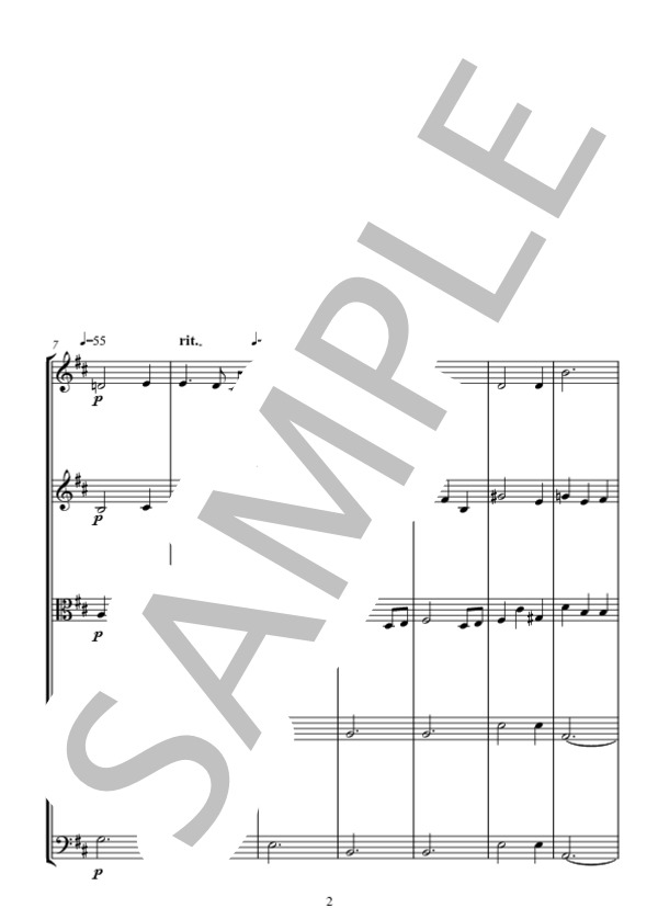 GELSOMINA ジェルソミナ LA STRADA 映画「道」から (ニーノ・ロータ) / アンサンブル弦楽 中〜上級 - サンプル譜面 2/5