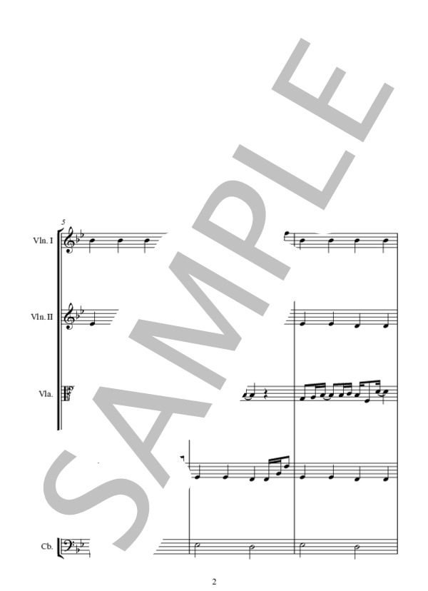 CAN YOU FEEL THE LOVE TONIGHT 愛を感じて (エルトン・ジョン) / アンサンブル弦楽 中〜上級 - サンプル譜面 2/5