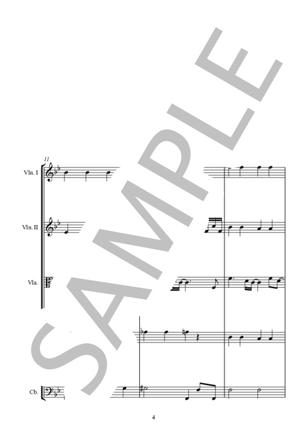 CAN YOU FEEL THE LOVE TONIGHT 愛を感じて (エルトン・ジョン) / アンサンブル弦楽 中〜上級 - サンプル譜面 4/5