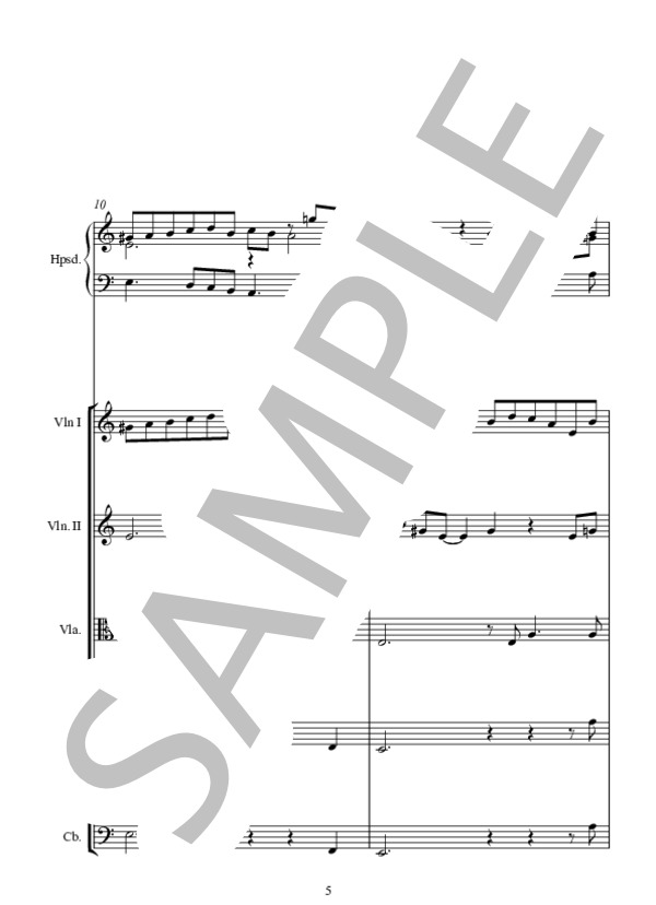 COURANTE (岩田 一弥) / アンサンブルピアノ＋他楽器 中〜上級 - サンプル譜面 5/5