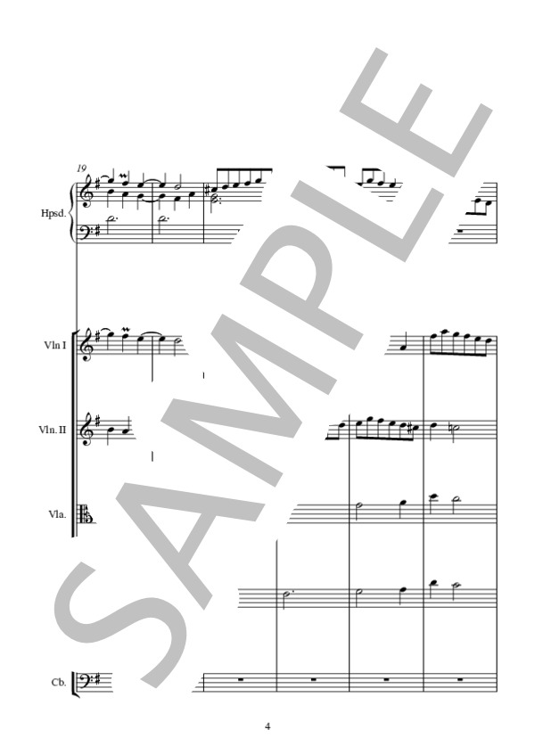 MENUET Ⅰ.Ⅱ (ジャン=フィリップ・ラモー) / アンサンブルピアノ＋他楽器 中〜上級 - サンプル譜面 4/5