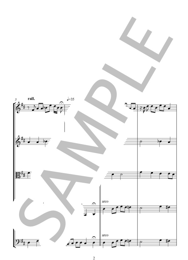 ペチカ (山田 耕作) / アンサンブル弦楽 中級 - サンプル譜面 2/5