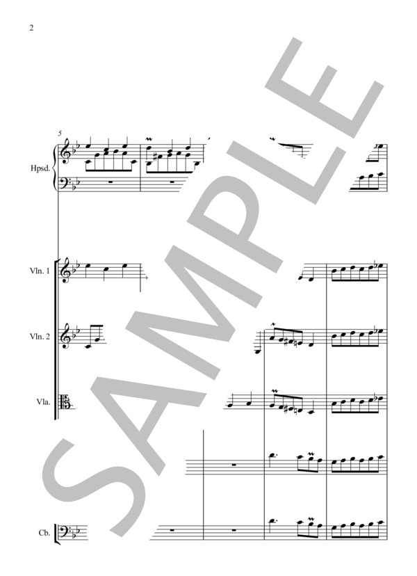 L' Indifferente (ジャン=フィリップ・ラモー) / アンサンブルピアノ＋他楽器 中〜上級 - サンプル譜面 2/5