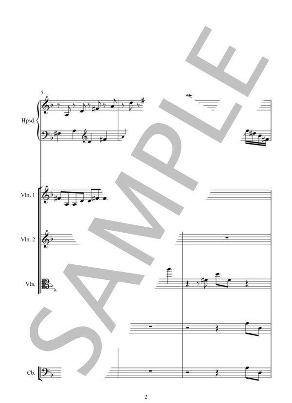 LES CYCLOPES ル サイコルプス (ジャン=フィリップ・ラモー) / アンサンブルピアノ＋他楽器 中〜上級 - サンプル譜面 2/5