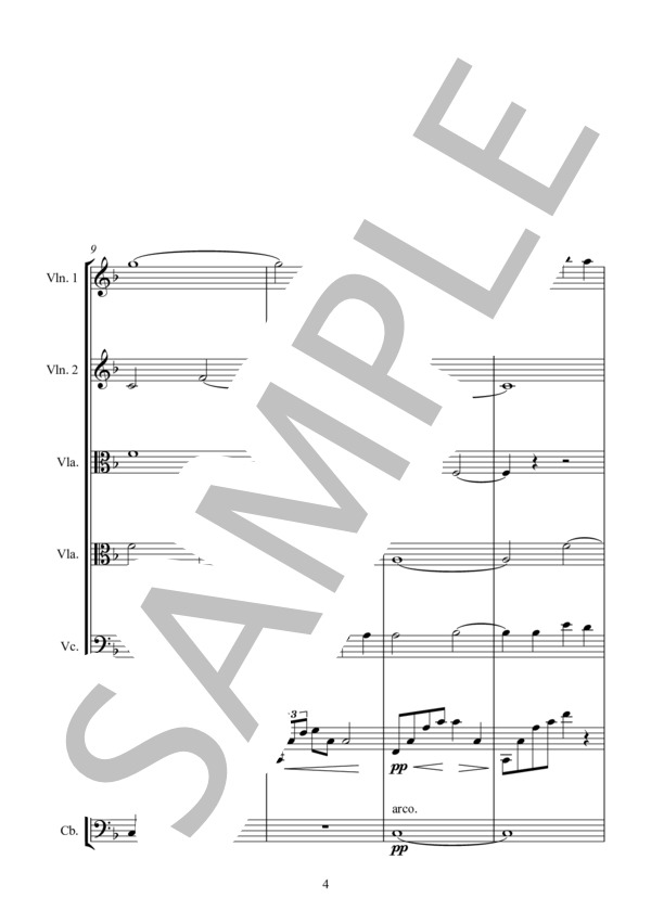 ADAGIETTO アダージエット (グスタフ・マーラー) / アンサンブル弦楽 上級 - サンプル譜面 4/5