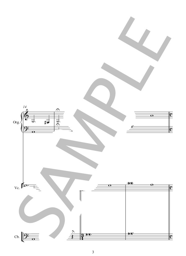 AB AETERNO ORDINATA SUM SV262  モテット：われ永遠より立てられ (クラウディオ・モンテヴェルディ) / アンサンブル弦楽 中〜上級 - サンプル譜面 3/5