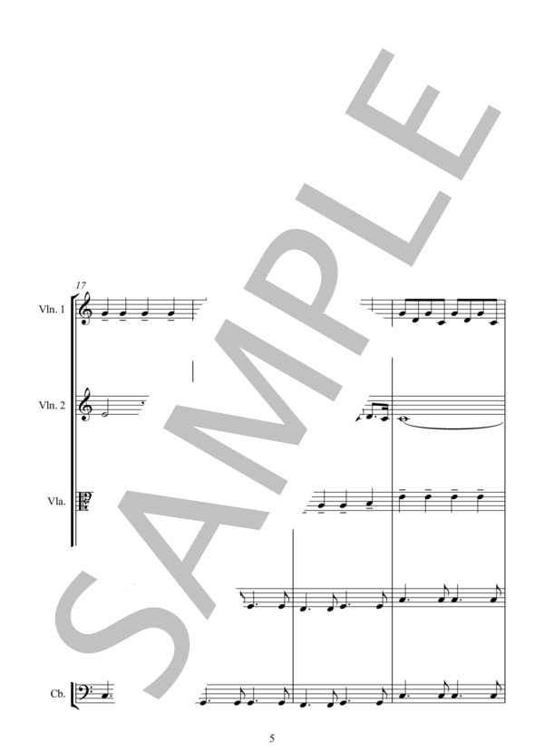 THE ROSE (アマンダ・マクブルーム) / アンサンブル弦楽 中級 - サンプル譜面 5/5