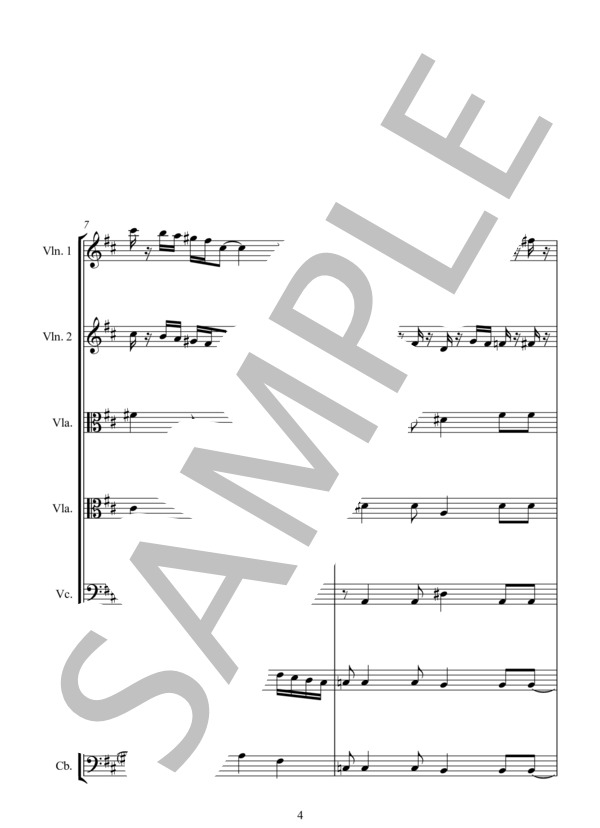 REVIRADO (アストル・ピアソラ) / アンサンブル弦楽 中〜上級 - サンプル譜面 4/5