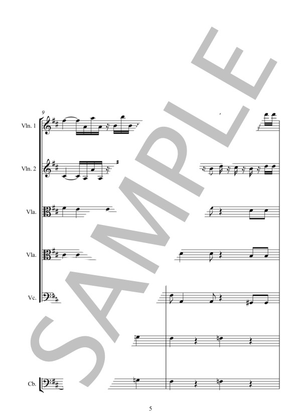 REVIRADO (アストル・ピアソラ) / アンサンブル弦楽 中〜上級 - サンプル譜面 5/5