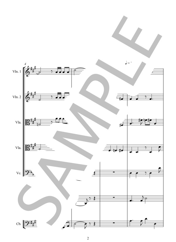 CHE TANGO CHE (アストル・ピアソラ) / アンサンブル弦楽 中〜上級 - サンプル譜面 2/5