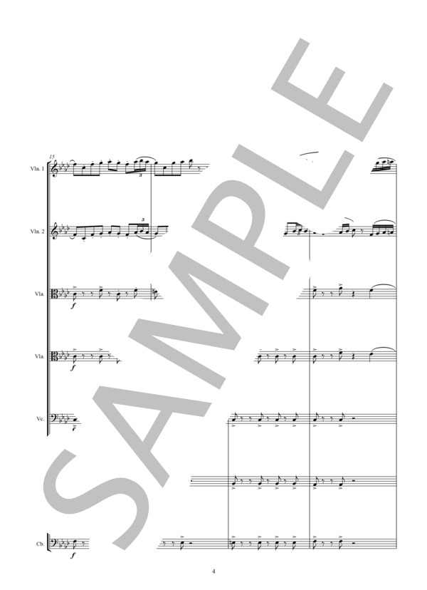 OLE GUAPA オレガッパ (踊れ、娘さん） (ARIE MAASLAND) / アンサンブル弦楽 中〜上級 - サンプル譜面 4/5