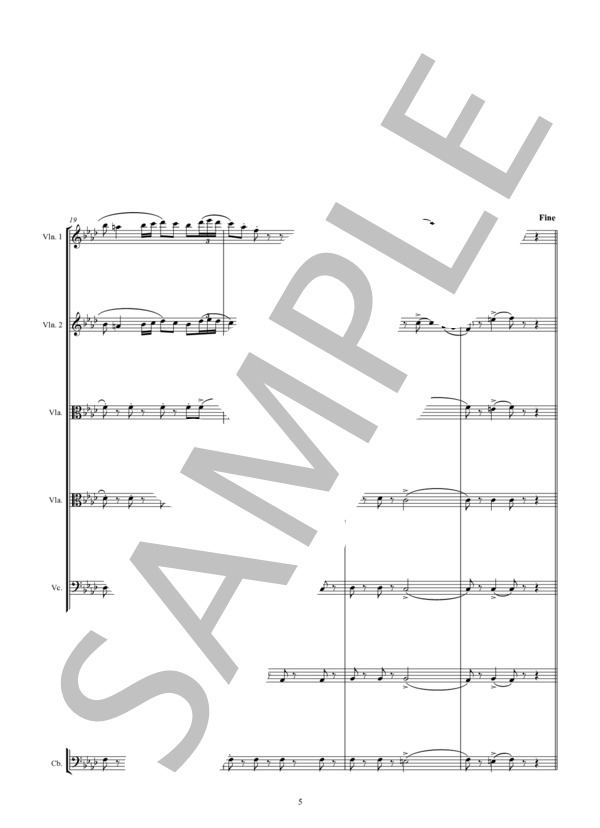 OLE GUAPA オレガッパ (踊れ、娘さん） (ARIE MAASLAND) / アンサンブル弦楽 中〜上級 - サンプル譜面 5/5