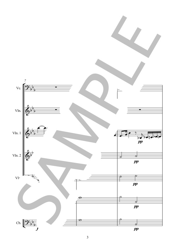 ARIADNE AUF NAXOS for Violoncello Solo + STRING ENSEMBLE   ナクソス島のアリアドネ Violoncello ソロ＋弦楽アンサンブル版 (フランツ・ヨーゼフ・ハイドン) / アンサンブル弦楽 入門 - サンプル譜面 3/5
