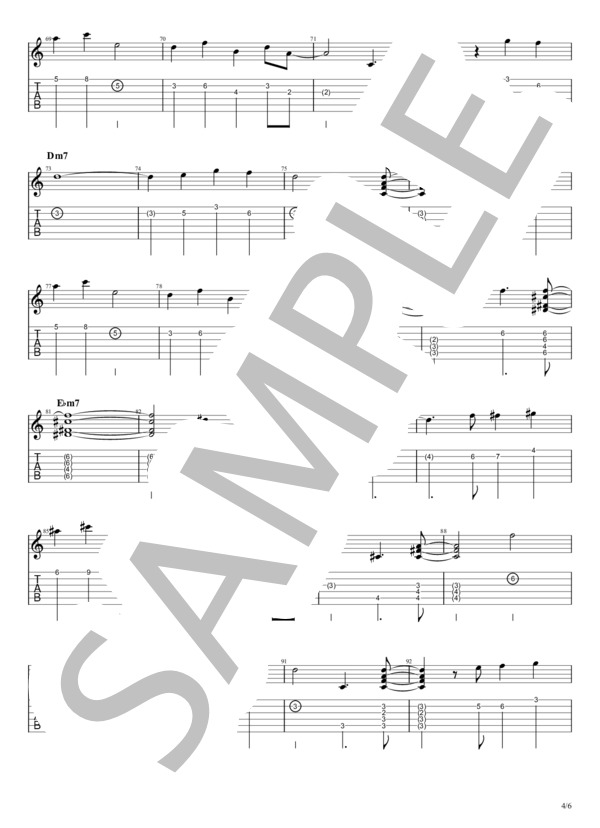 Impressions(インプレッションズ）～テーマ～ (ジョン・コルトレーン) / ギターソロ 初〜中級 - サンプル譜面 4/5