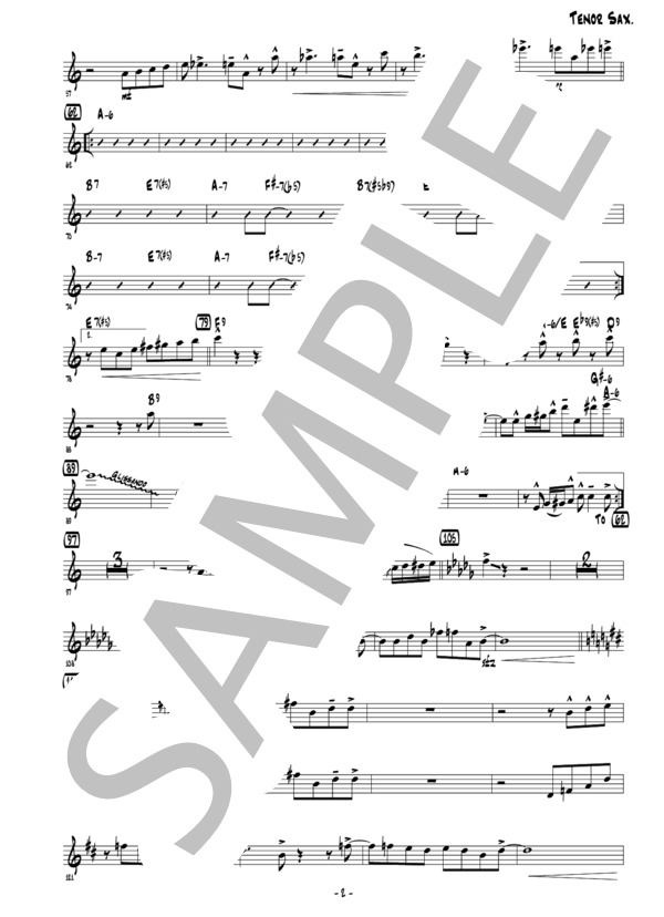 JAZZ POLICE (All Score) (Gordon・Goodwin) / 全て 上級 - サンプル譜面 5/5