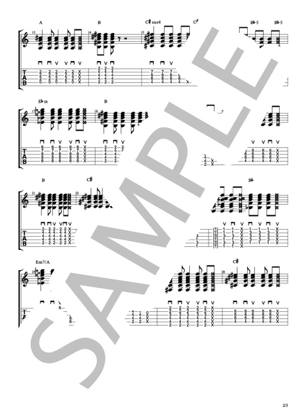 楽譜 化物語 次回予告 次回 つばさキャット Sugar Sweet Nightmare ギターtab譜 神前 暁 ギターソロ 初 中級 Piascore 楽譜ストア