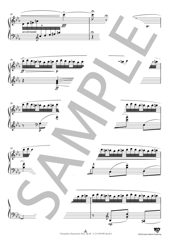 24の性格的小品 作品36 独楽 (アントン・アレンスキー) / ピアノソロ 中〜上級 - サンプル譜面 5/5