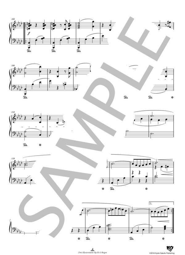 3つのピアノ曲 作品93 第3曲 輪舞 (イグナーツ・ブリュル) / ピアノソロ 中〜上級 - サンプル譜面 5/5