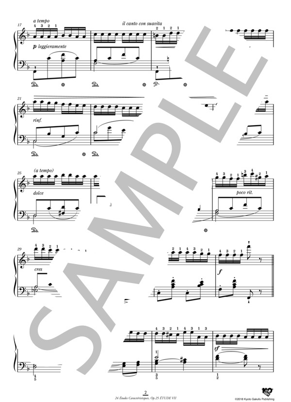 24の性格的練習曲 作品25 第7番 ヘ長調 (アントワーヌ・マルモンテル) / ピアノソロ 中〜上級 - サンプル譜面 3/5