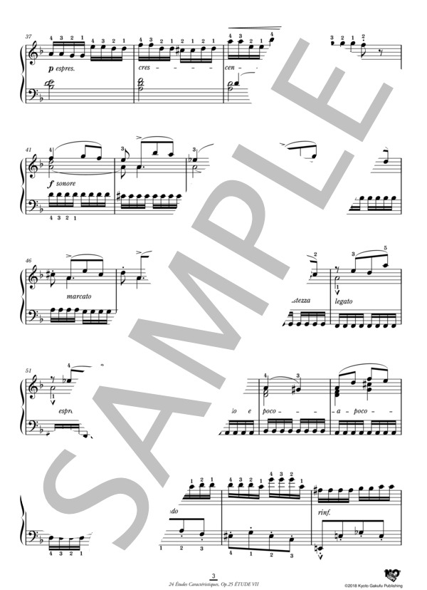 24の性格的練習曲 作品25 第7番 ヘ長調 (アントワーヌ・マルモンテル) / ピアノソロ 中〜上級 - サンプル譜面 4/5