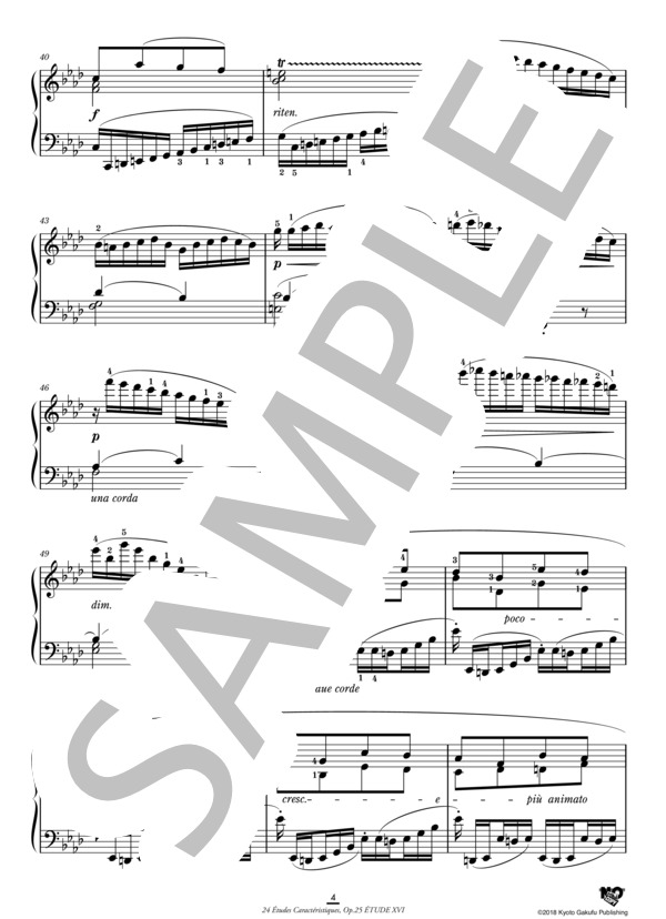 24の性格的練習曲 作品25 第16番 変イ長調 (アントワーヌ・マルモンテル) / ピアノソロ 中〜上級 - サンプル譜面 5/5