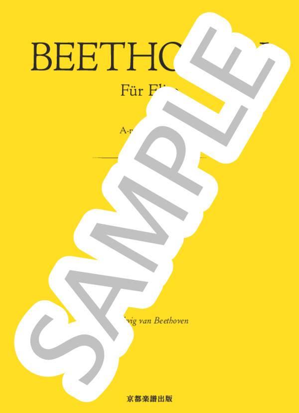 エリーゼのために イ短調 WoO 59 (ルートヴィヒ・ヴァン・ベートーヴェン) / ピアノソロ 中〜上級 - サンプル譜面 1/5