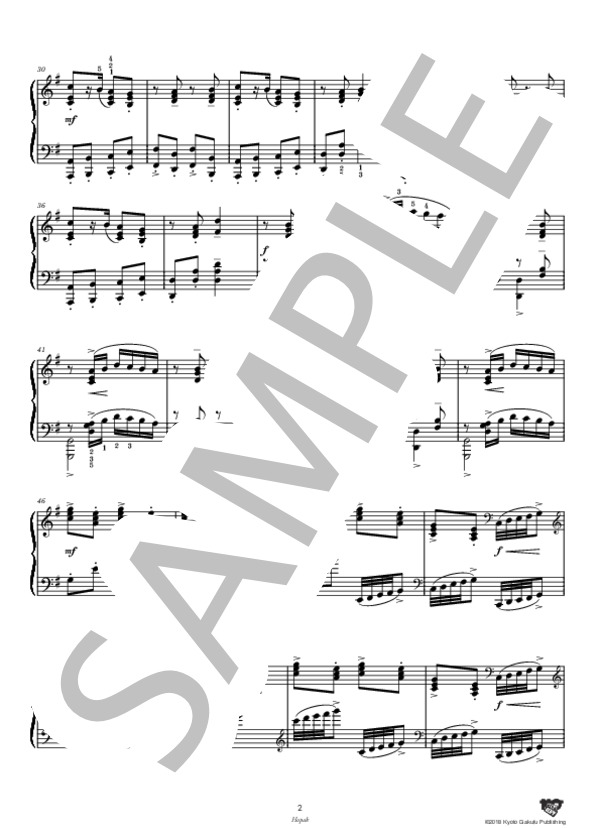 ホパーク (モデスト・ペテロヴィッチ・ムソルグスキー) / ピアノソロ 中〜上級 - サンプル譜面 3/5