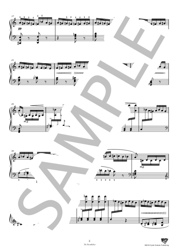 熊蜂の飛行 (ニコライ・リムスキー=コルサコフ) / ピアノソロ 中〜上級 - サンプル譜面 3/5