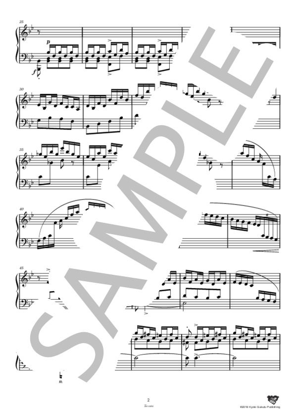 トッカータ (ジュール・マスネ) / ピアノソロ 中〜上級 - サンプル譜面 3/5