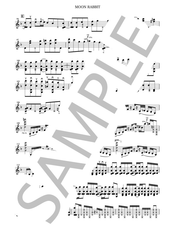 【Mn】Moon Rabbit  /  石橋敬三 (石橋 敬三) / マンドリン 中〜上級 - サンプル譜面 4/5